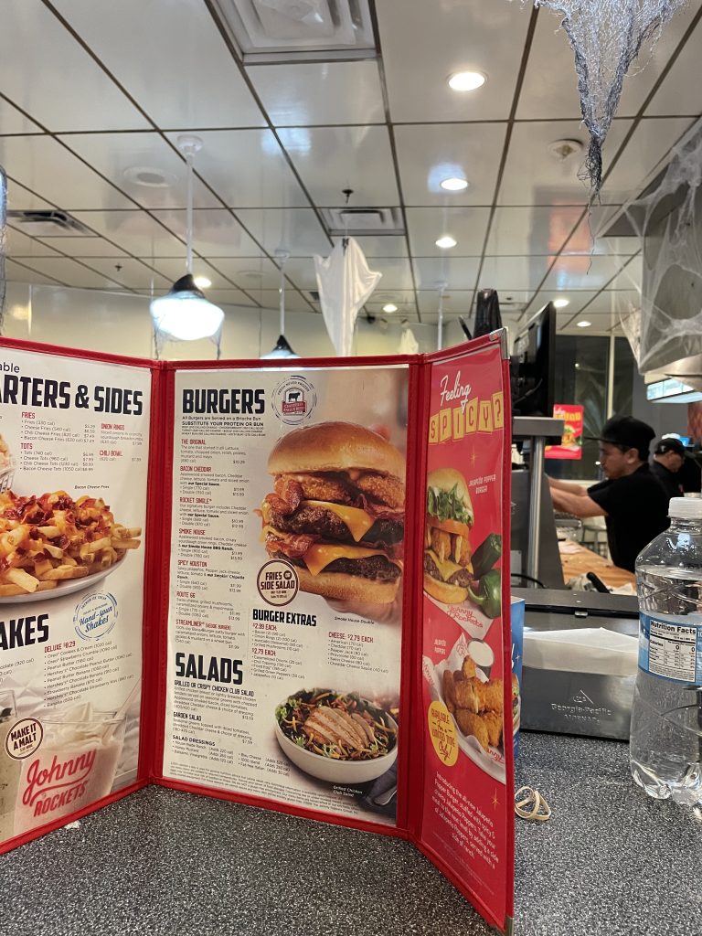 Johnny Rocketsのメニュー