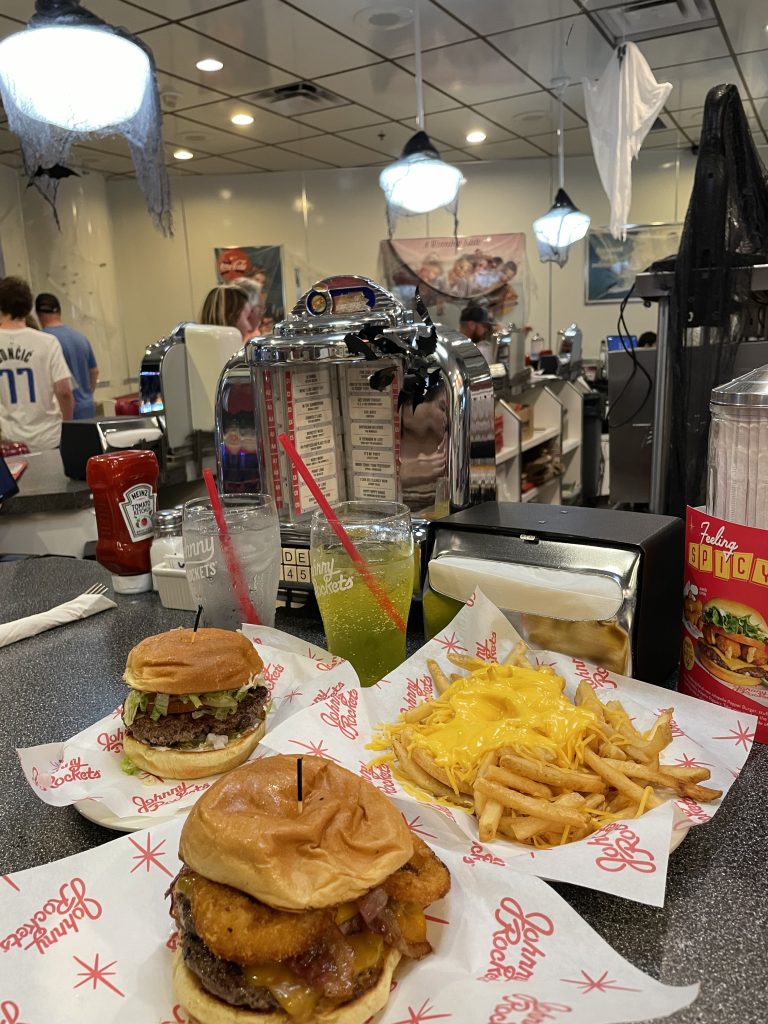 Johnny Rocketsのハンバーガー