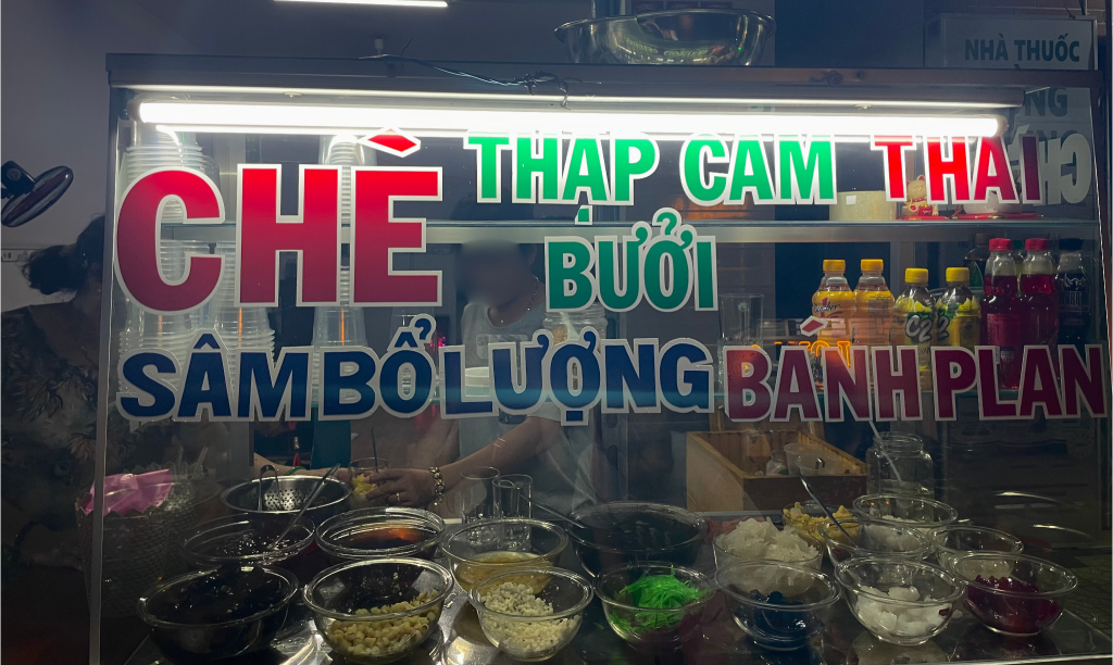 チェーの具材を選べる屋台のお店